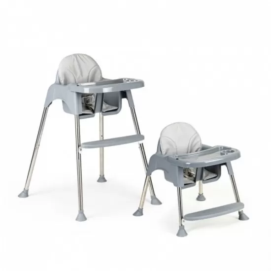 Scaun de masa 2 in 1 cu tapiterie Ecotoys HC-135C - Gri Scaun de masa 2 in 1 cu tapiterie Ecotoys HC-135C - Gri