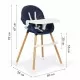 Scaun de masa 2 in 1 Ecotoys HA-004 - Bleumarin Scaun de masa 2 in 1 Ecotoys HA-004 - Bleumarin