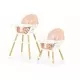 Scaun de masa 2 in 1 Ecotoys HA-004 – Roz Scaun de masa 2 in 1 Ecotoys HA-004 – Roz