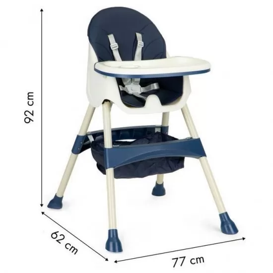 Scaun de masa 2 in 1 Ecotoys HC-823 - Bleumarin Scaun de masa 2 in 1 Ecotoys HC-823 - Bleumarin