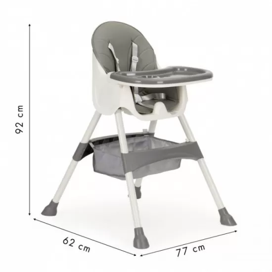 Scaun de masa 2 in 1 Ecotoys HC-823 - Gri Scaun de masa 2 in 1 Ecotoys HC-823 - Gri