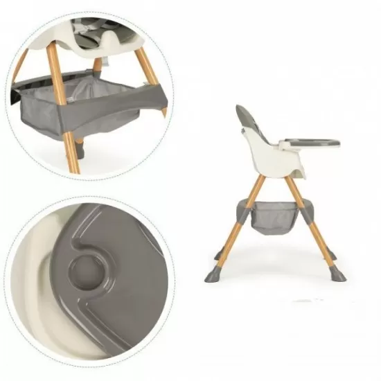 Scaun de masa 2 in 1 Ecotoys HC-823S - Gri Scaun de masa 2 in 1 Ecotoys HC-823S - Gri