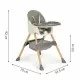 Scaun de masa 2 in 1 Ecotoys HC-823S - Gri Scaun de masa 2 in 1 Ecotoys HC-823S - Gri
