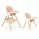 Scaun de masa 2 in 1 Ecotoys HC-823S - Roz Scaun de masa 2 in 1 Ecotoys HC-823S - Roz