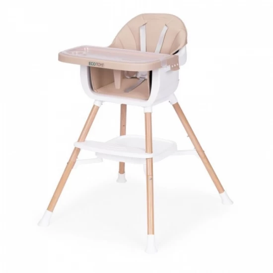 Scaun de masa 2 in 1 Ecotoys HC508 - Bej Scaun de masa 2 in 1 Ecotoys HC508 - Bej