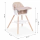 Scaun de masa 2 in 1 Ecotoys HC508 - Bej Scaun de masa 2 in 1 Ecotoys HC508 - Bej