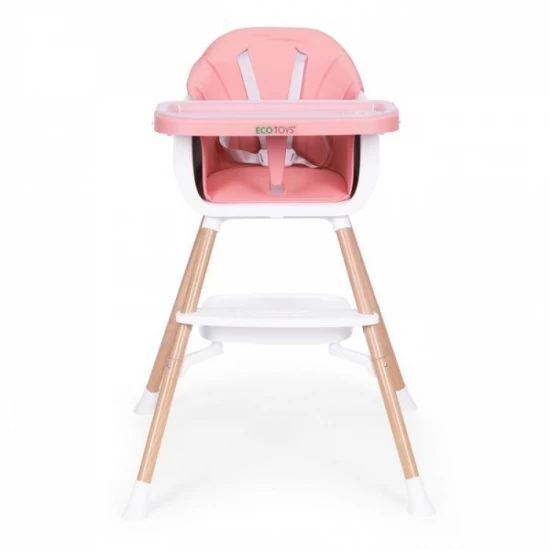 Scaun de masa 2 in 1 Ecotoys HC508 - Roz Scaun de masa 2 in 1 Ecotoys HC508 - Roz
