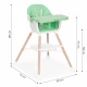 Scaun de masa 2 in 1 Ecotoys HC508 - Verde Scaun de masa 2 in 1 Ecotoys HC508 - Verde