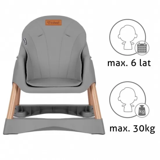 Scaun de masa 2 in 1 Kidwell Karimi - Gri Scaun de masa 2 in 1 Kidwell Karimi - Gri