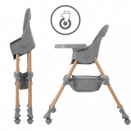 Scaun de masa 2 in 1 Kidwell Karimi - Gri Scaun de masa 2 in 1 Kidwell Karimi - Gri
