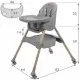 Scaun de masa 2 in 1 Kidwell Karimi - Gri Scaun de masa 2 in 1 Kidwell Karimi - Gri