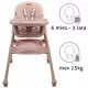 Scaun de masa 2 in 1 Kidwell Karimi - Roz Scaun de masa 2 in 1 Kidwell Karimi - Roz