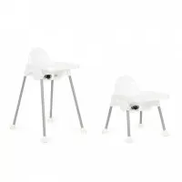 Scaun de masa 2 in 1 pentru copii Ecotoys HA-007 - Alb