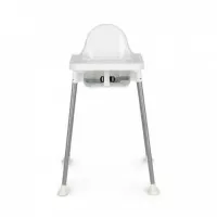 Scaun de masa 2 in 1 pentru copii Ecotoys HA-007 - Alb
