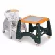 Scaun de masa 2 in 1 pentru copii Ecotoys HA-033 - Portocaliu Scaun de masa 2 in 1 pentru copii Ecotoys HA-033 - Portocaliu