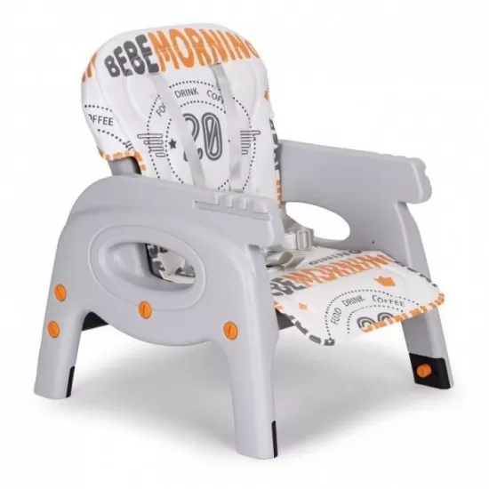 Scaun de masa 2 in 1 pentru copii Ecotoys HA-033 - Portocaliu Scaun de masa 2 in 1 pentru copii Ecotoys HA-033 - Portocaliu