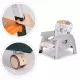Scaun de masa 2 in 1 pentru copii Ecotoys HA-033 - Portocaliu Scaun de masa 2 in 1 pentru copii Ecotoys HA-033 - Portocaliu