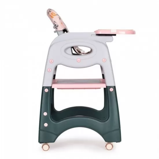 Scaun de masa 2 in 1 pentru copii Ecotoys HA-033 - Roz Scaun de masa 2 in 1 pentru copii Ecotoys HA-033 - Roz