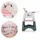 Scaun de masa 2 in 1 pentru copii Ecotoys HA-033 - Roz Scaun de masa 2 in 1 pentru copii Ecotoys HA-033 - Roz