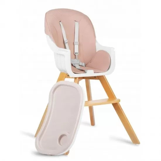 Scaun de masa 3 in 1 cu picioare din lemn 63 x 58 x 90 cm Ricokids Lilo 700203 - Roz Scaun de masa 3 in 1 cu picioare din lemn 63 x 58 x 90 cm Ricokids Lilo 700203 - Roz