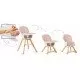Scaun de masa 3 in 1 cu picioare din lemn 63 x 58 x 90 cm Ricokids Lilo 700203 - Roz Scaun de masa 3 in 1 cu picioare din lemn 63 x 58 x 90 cm Ricokids Lilo 700203 - Roz