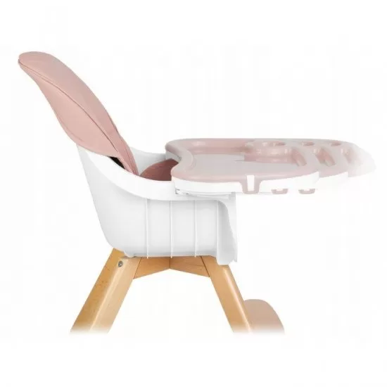 Scaun de masa 3 in 1 cu picioare din lemn 63 x 58 x 90 cm Ricokids Lilo 700203 - Roz Scaun de masa 3 in 1 cu picioare din lemn 63 x 58 x 90 cm Ricokids Lilo 700203 - Roz