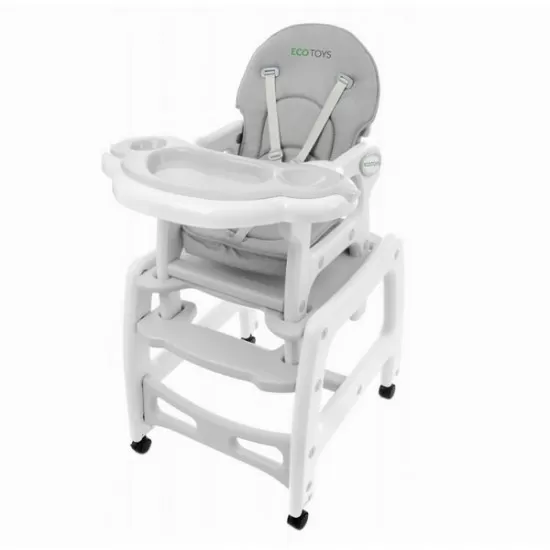 Scaun de masa 3 in 1 Ecotoys HC-223 Gri Scaun de masa 3 in 1 Ecotoys HC-223 Gri