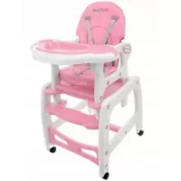 Scaun de masa 3 in 1 Ecotoys HC-223 Roz