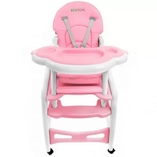 Scaun de masa 3 in 1 Ecotoys HC-223 Roz Scaun de masa 3 in 1 Ecotoys HC-223 Roz