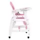 Scaun de masa 3 in 1 Ecotoys HC-223 Roz Scaun de masa 3 in 1 Ecotoys HC-223 Roz