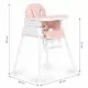 Scaun de masa 3 in 1 pentru copii Ecotoys HA-009 - Roz Scaun de masa 3 in 1 pentru copii Ecotoys HA-009 - Roz