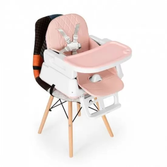 Scaun de masa 3 in 1 pentru copii Ecotoys HA-009 - Roz Scaun de masa 3 in 1 pentru copii Ecotoys HA-009 - Roz