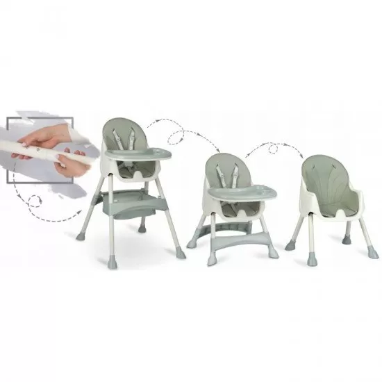 Scaun de masa 3 in 1 Ricokids Milo - Verde Scaun de masa 3 in 1 Ricokids Milo - Verde