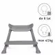 Scaun de masa 4 in 1 Kidwell Eatan Gray Scaun de masa 4 in 1 Kidwell Eatan Gray