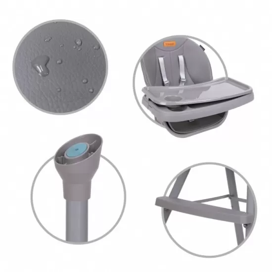 Scaun de masa 4 in 1 Kidwell Eatan Gray Scaun de masa 4 in 1 Kidwell Eatan Gray