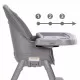 Scaun de masa 4 in 1 Kidwell Eatan Gray Scaun de masa 4 in 1 Kidwell Eatan Gray