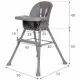 Scaun de masa 4 in 1 Kidwell Eatan Gray Scaun de masa 4 in 1 Kidwell Eatan Gray