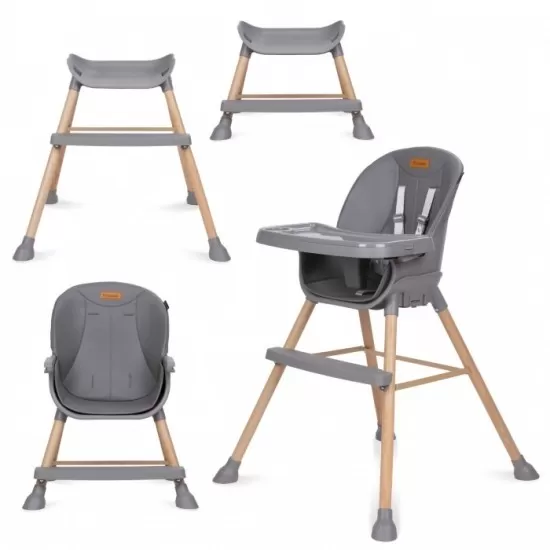 Scaun de masa 4 in 1 Kidwell Eatan Wood Gray Scaun de masa 4 in 1 Kidwell Eatan Wood Gray