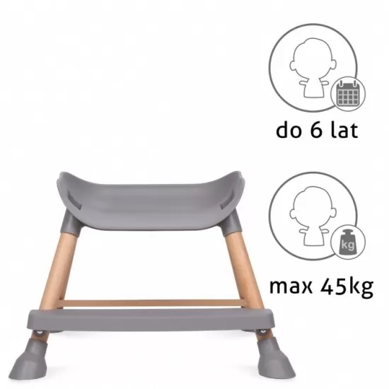 Scaun de masa 4 in 1 Kidwell Eatan Wood Gray Scaun de masa 4 in 1 Kidwell Eatan Wood Gray