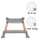 Scaun de masa 4 in 1 Kidwell Eatan Wood Gray Scaun de masa 4 in 1 Kidwell Eatan Wood Gray