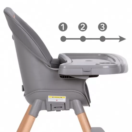 Scaun de masa 4 in 1 Kidwell Eatan Wood Gray Scaun de masa 4 in 1 Kidwell Eatan Wood Gray