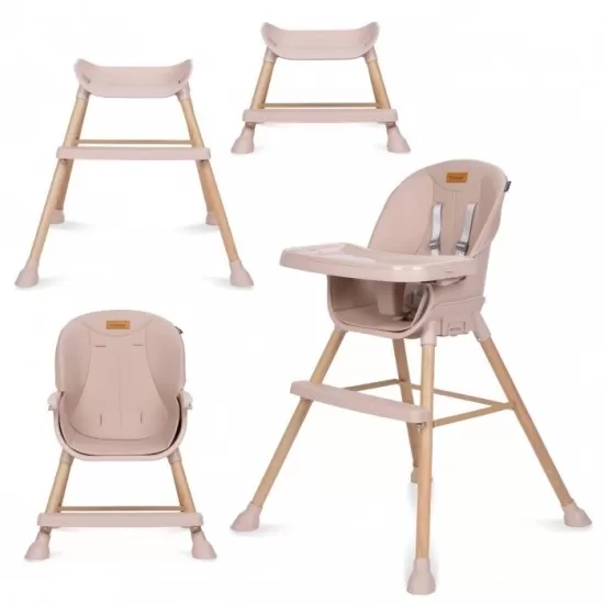 Scaun de masa 4 in 1 Kidwell Eatan Wood Pink Scaun de masa 4 in 1 Kidwell Eatan Wood Pink