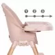 Scaun de masa 4 in 1 Kidwell Eatan Wood Pink Scaun de masa 4 in 1 Kidwell Eatan Wood Pink