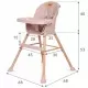 Scaun de masa 4 in 1 Kidwell Eatan Wood Pink Scaun de masa 4 in 1 Kidwell Eatan Wood Pink
