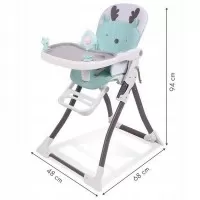 Scaun de masa Bear Ecotoys Albastru