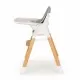 Scaun de masa cu picioare din lemn Ecotoys C-221 Gri Scaun de masa cu picioare din lemn Ecotoys C-221 Gri