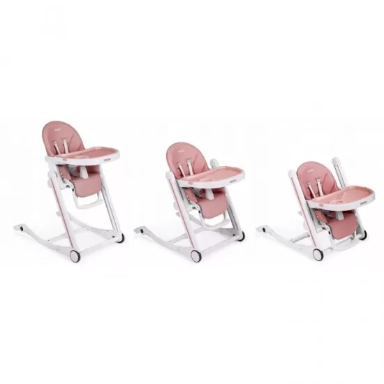 Scaun de masa cu roti Ricokids Tugo - Roz Scaun de masa cu roti Ricokids Tugo - Roz