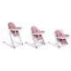 Scaun de masa cu roti Ricokids Tugo - Roz Scaun de masa cu roti Ricokids Tugo - Roz