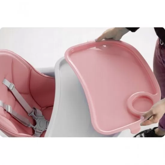 Scaun de masa cu roti Ricokids Tugo - Roz Scaun de masa cu roti Ricokids Tugo - Roz