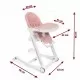 Scaun de masa cu roti Ricokids Tugo - Roz Scaun de masa cu roti Ricokids Tugo - Roz